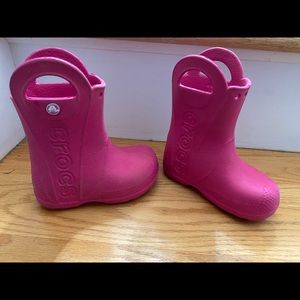 Croc rain boots